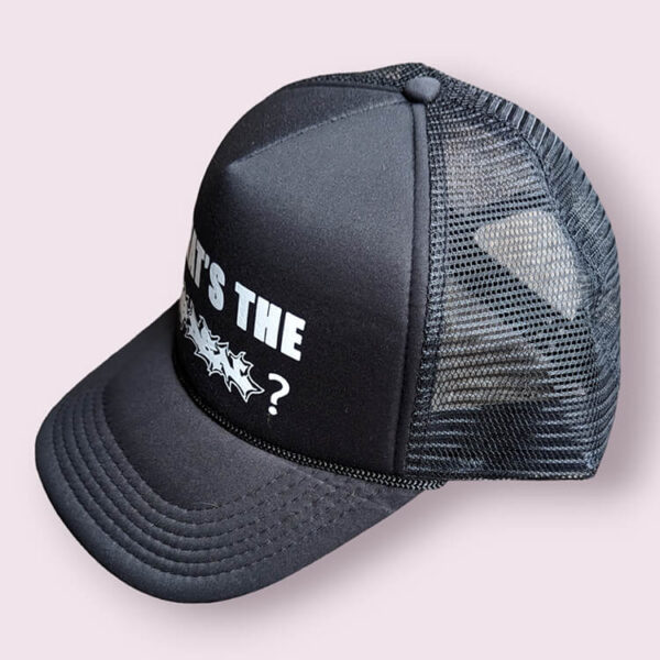 What's the big deal? Trucker hat side view